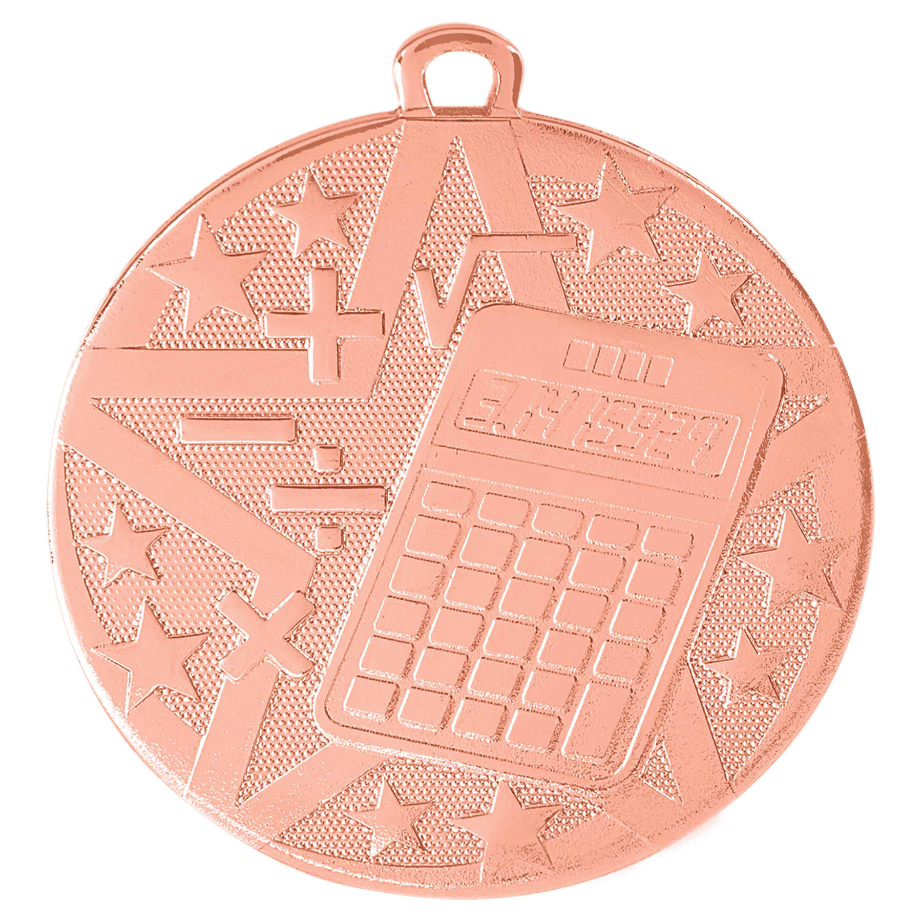 Bronze 2" Superstar Math Medal