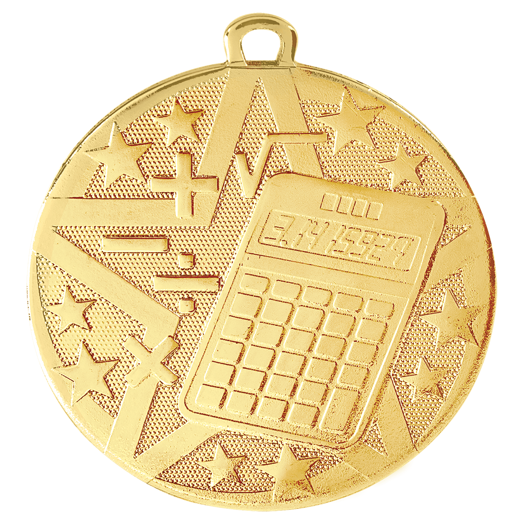 Gold 2" Superstar Math Medal