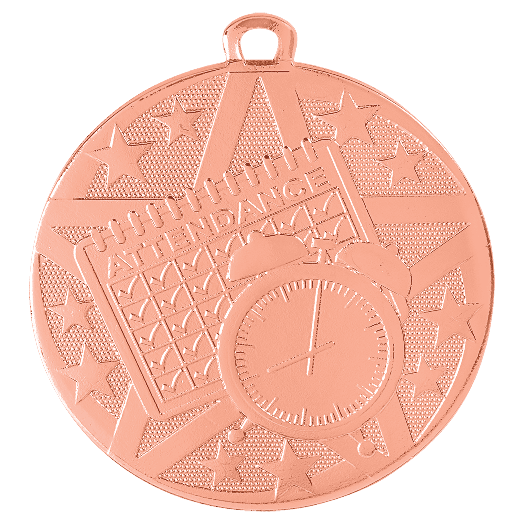 Bronze 2" Superstar Perfect Attendance Medal