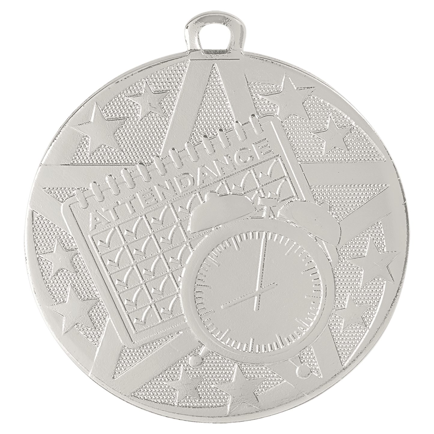 Silver 2" Superstar Perfect Attendance Medal