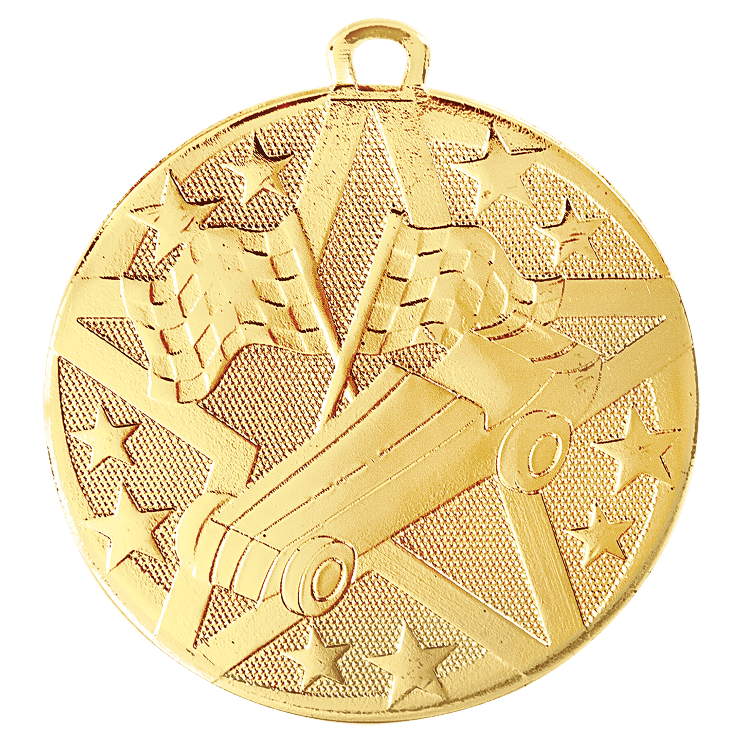 Gold 2" Superstar Pinewood Derby Medal