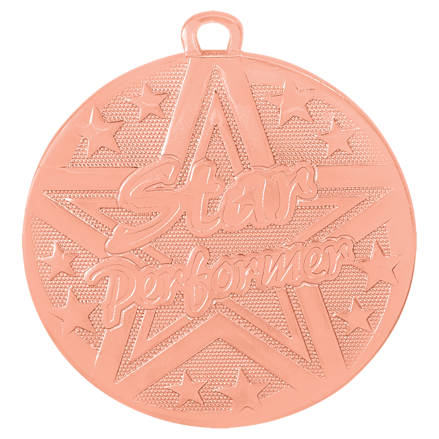 Bronze 2" Superstar Star Performer Medal