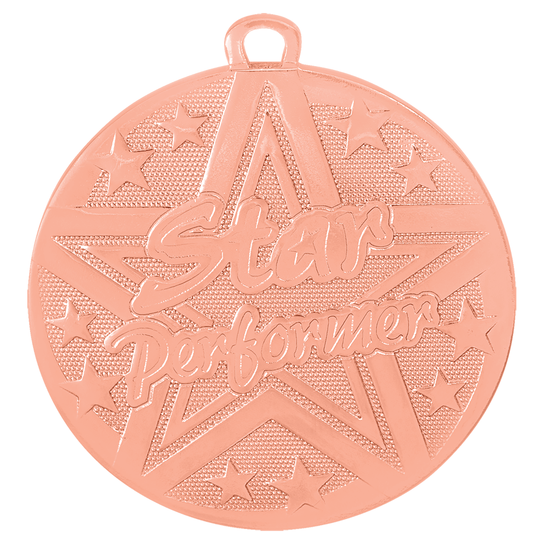 Bronze 2" Superstar Star Performer Medal