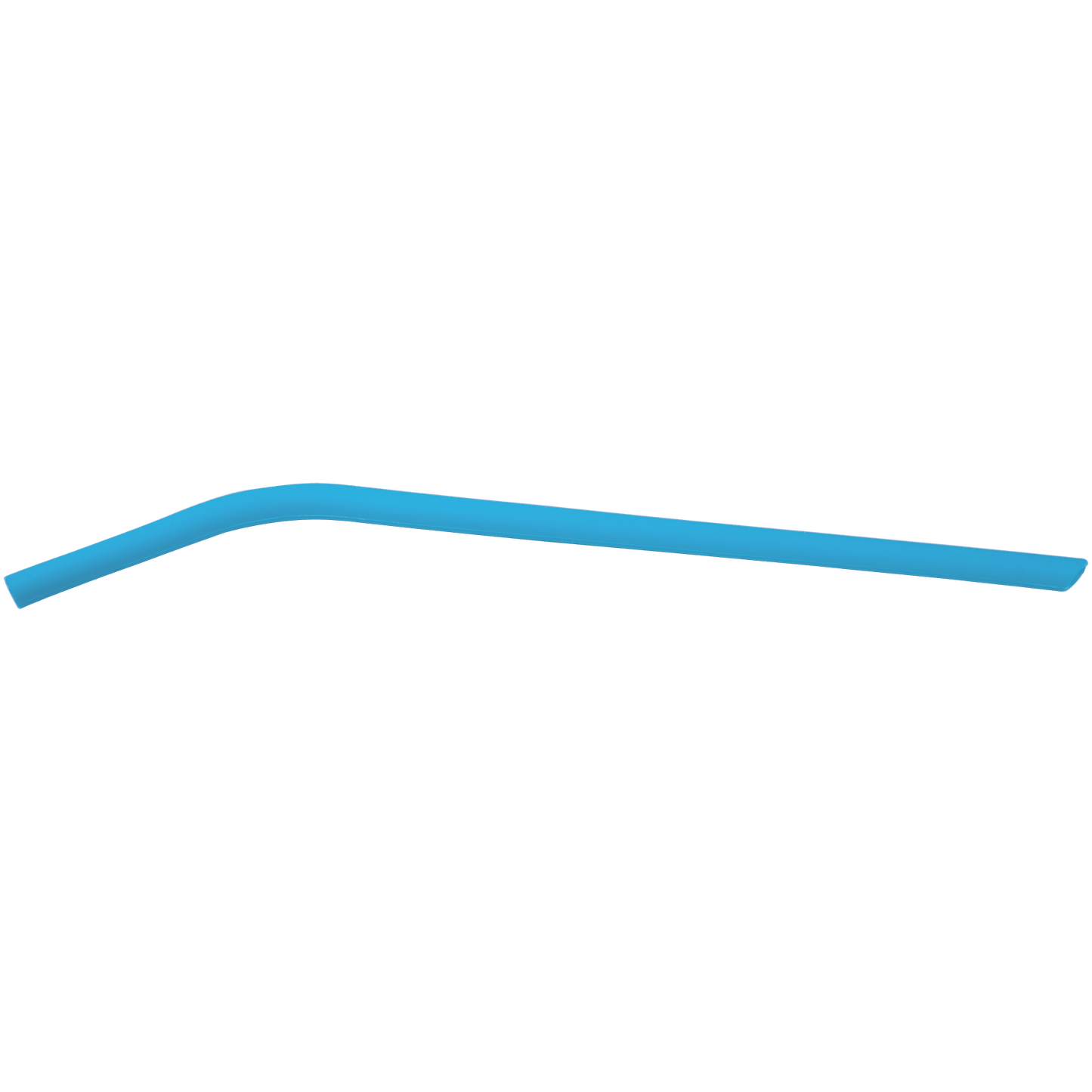 Blue 10" Small Silicone Straw
