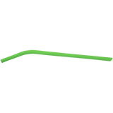 Green 10" Small Silicone Straw