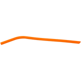 Orange 10" Small Silicone Straw
