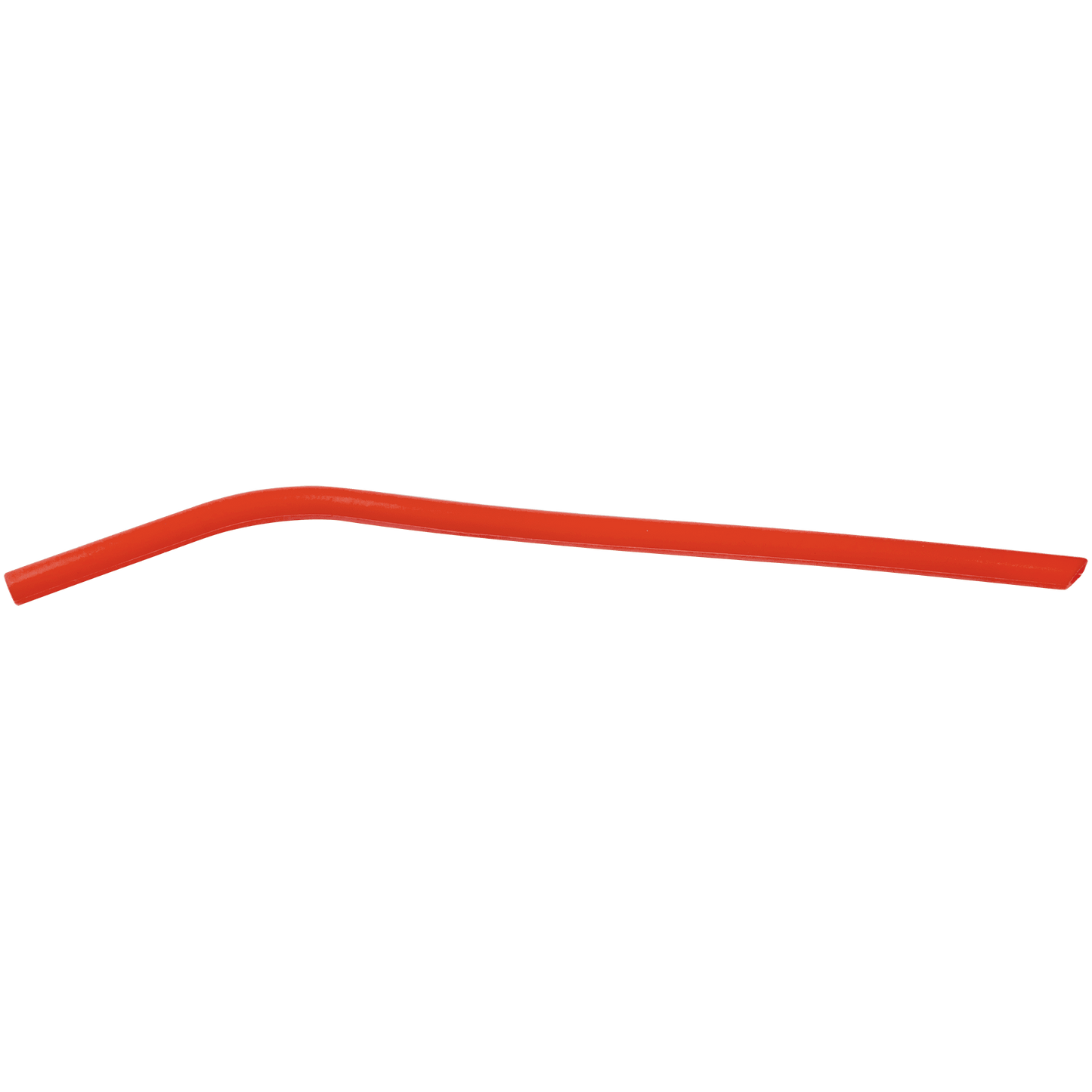 Red 10" Small Silicone Straw