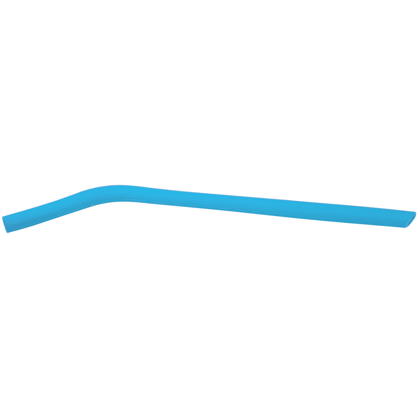 Blue 10" Large Silicone Straw