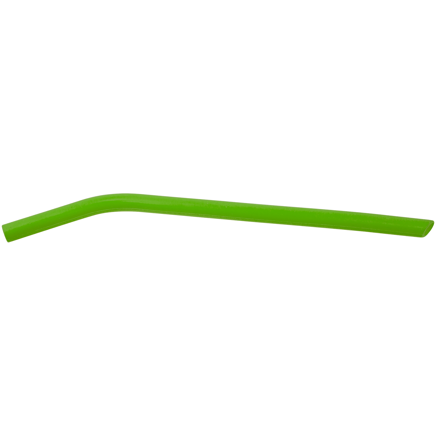 Green 10" Large Silicone Straw