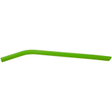 Green 10" Large Silicone Straw