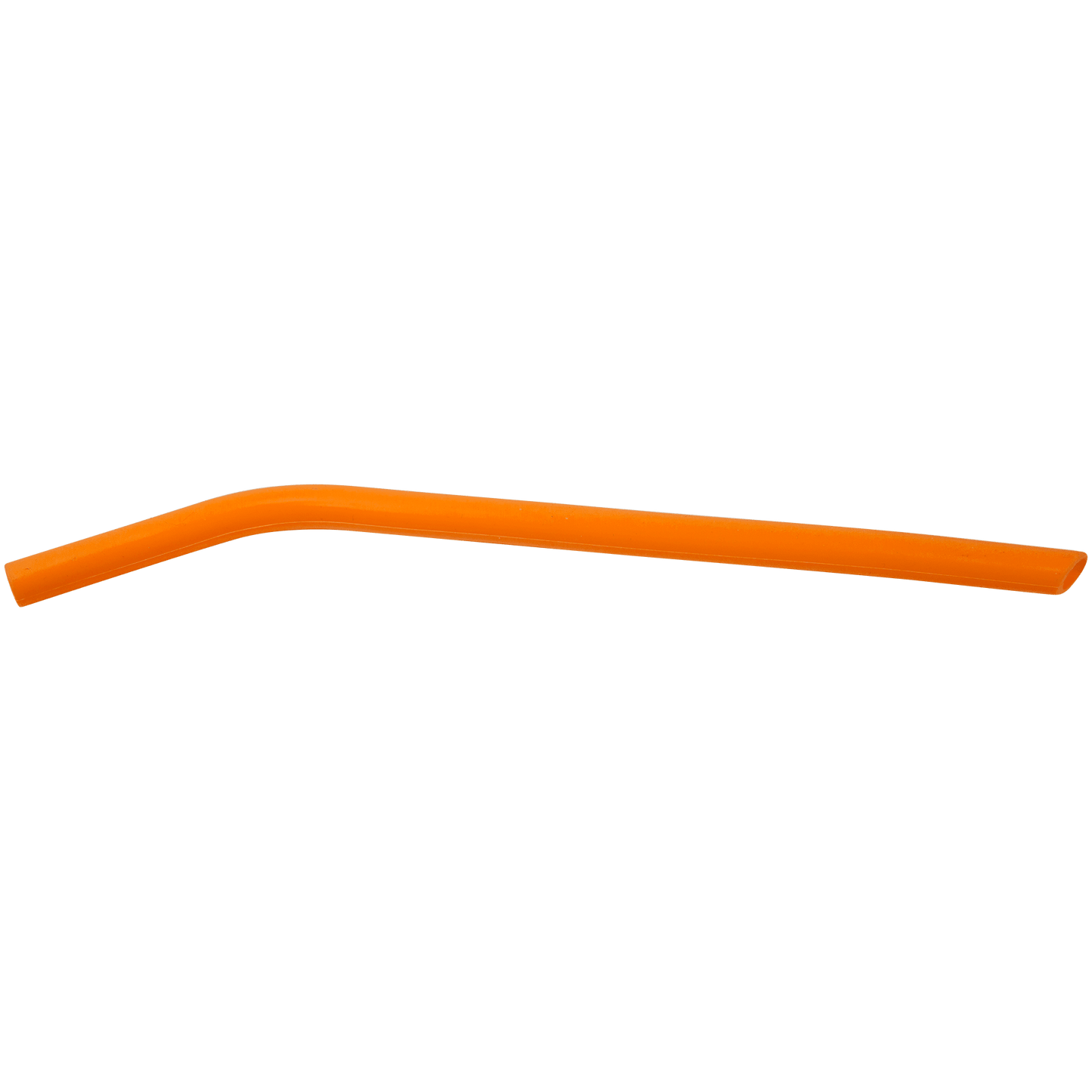 Orange 10" Large Silicone Straw
