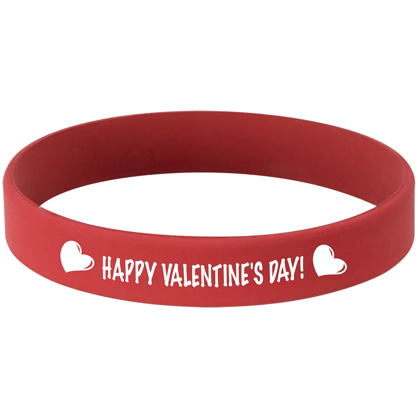 Red/White 3 3/4" Laserable Bracelet