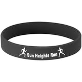 Black/White 4 1/8" Laserable Bracelet