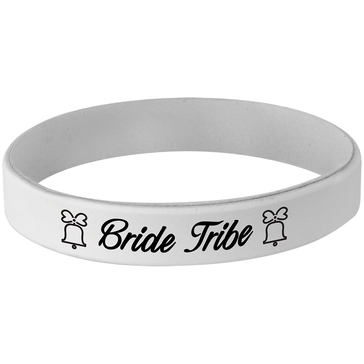 White/Black 4 1/8" Laserable Bracelet