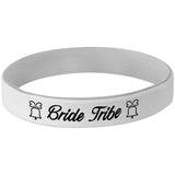 White/Black 4 1/8" Laserable Bracelet