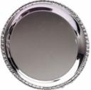 T3012- CHROME TRAY 12" ROUND - Engraved