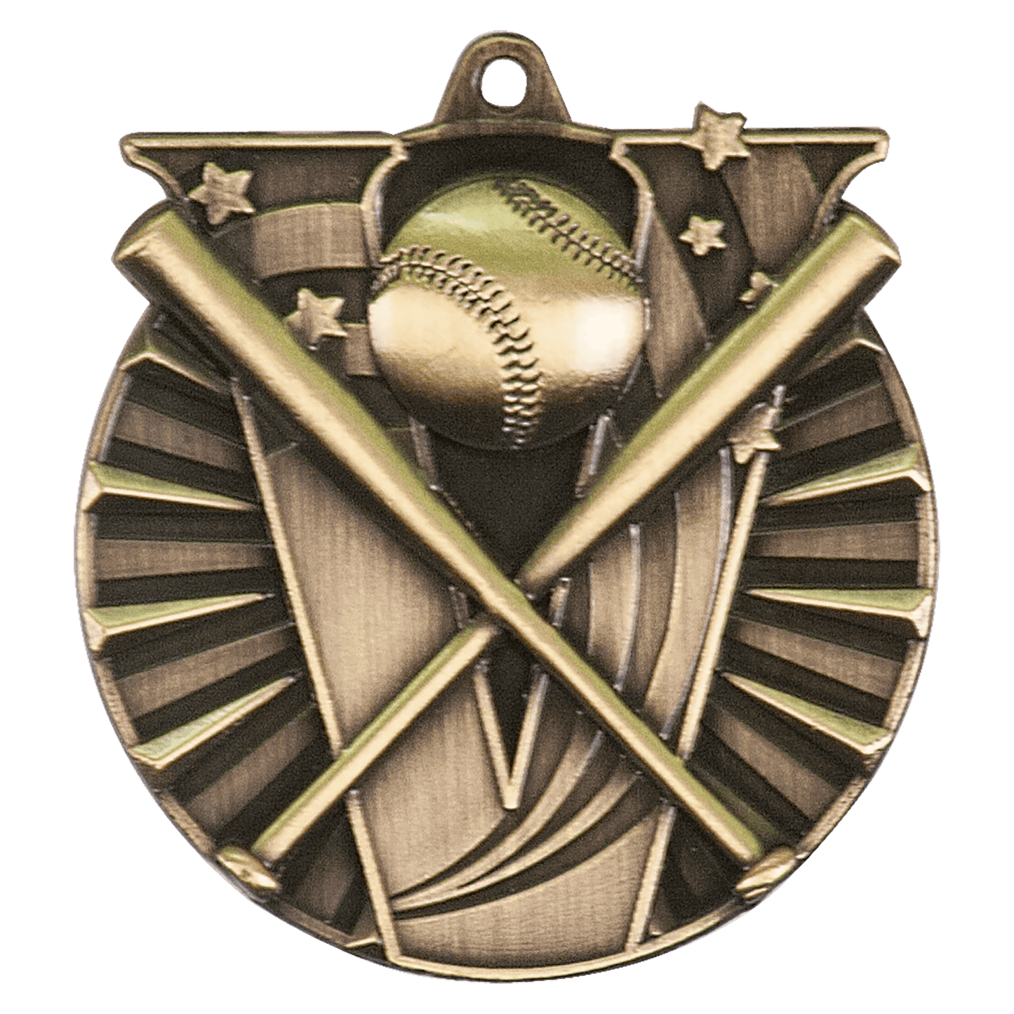 Antique Gold 2" Baseball/Softball Victory Medal