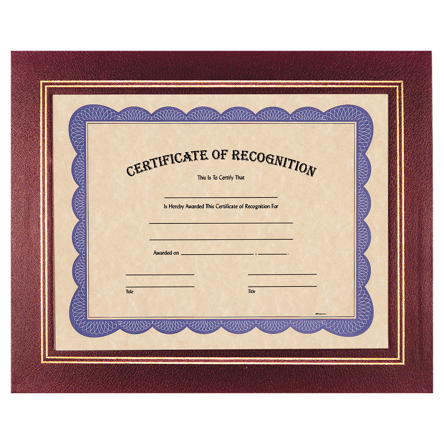 Burgundy 13 1/4" x 10 3/4" Certificate Holder
