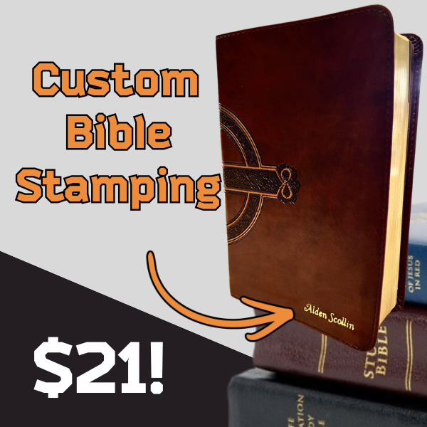 Custom Bible Stamping