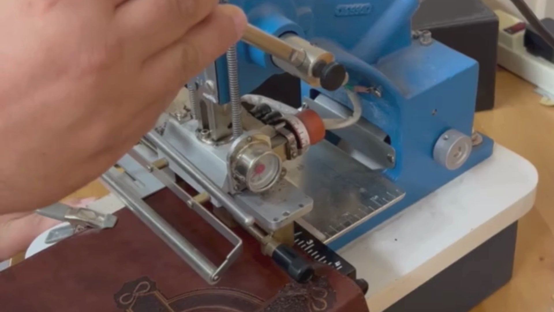 Load video: Custom Bible Stamping! In-Store EXCLUSIVE!