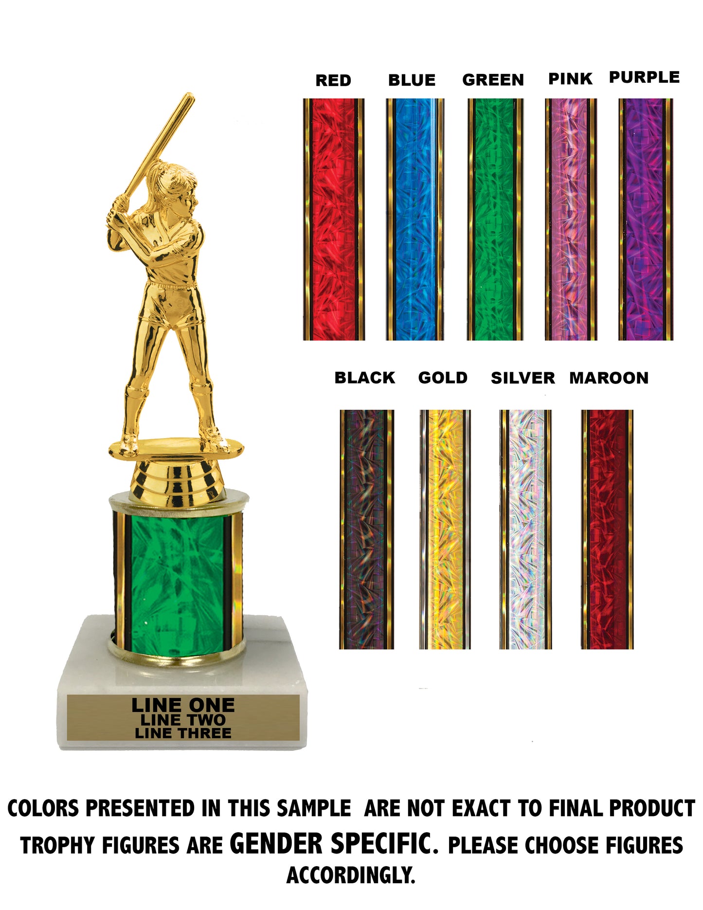 Traditional Single Column - 08" Trophy